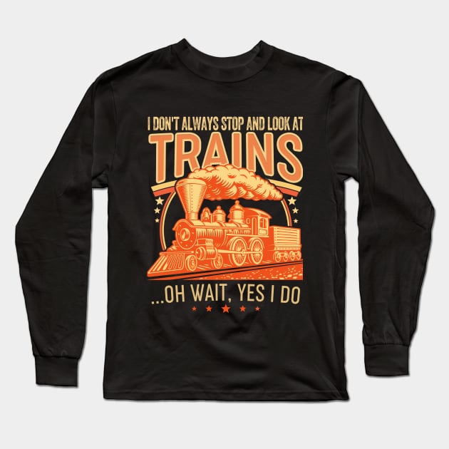 Train Long Sleeve T-Shirt by banayan
